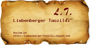 Liebenberger Tasziló névjegykártya